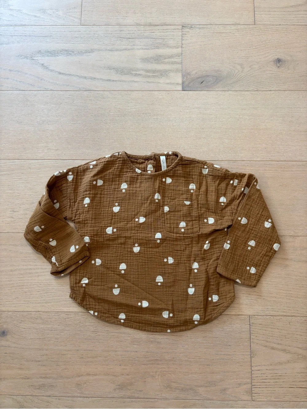 Rylee+crew yellow mustard cotton gauze top, size 2-3Y